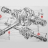 Lancia Aurelia and Flaminia inner axle drive-shafts